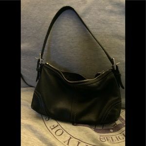 Vintage Coach Hobo Bag - Small, Black